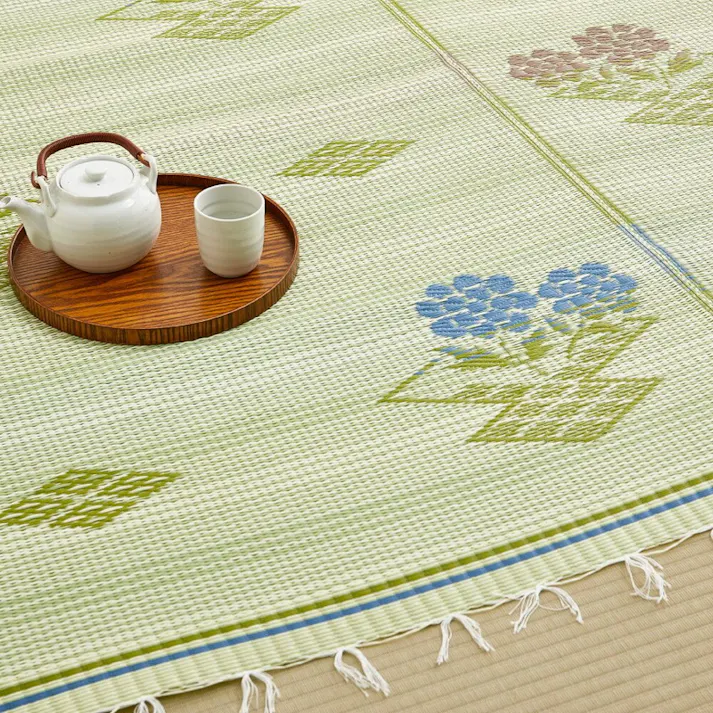 HAGIHARA 洗えるい草風カーペット #110 本間6畳 4955872745961 15242860【別送品】