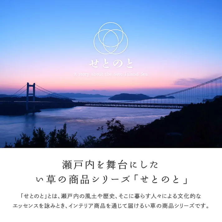 HAGIHARA 国産い草カーペット せとのと 倉ノ戸 江戸間6畳 ブルー 4955872943435 81966460【別送品】