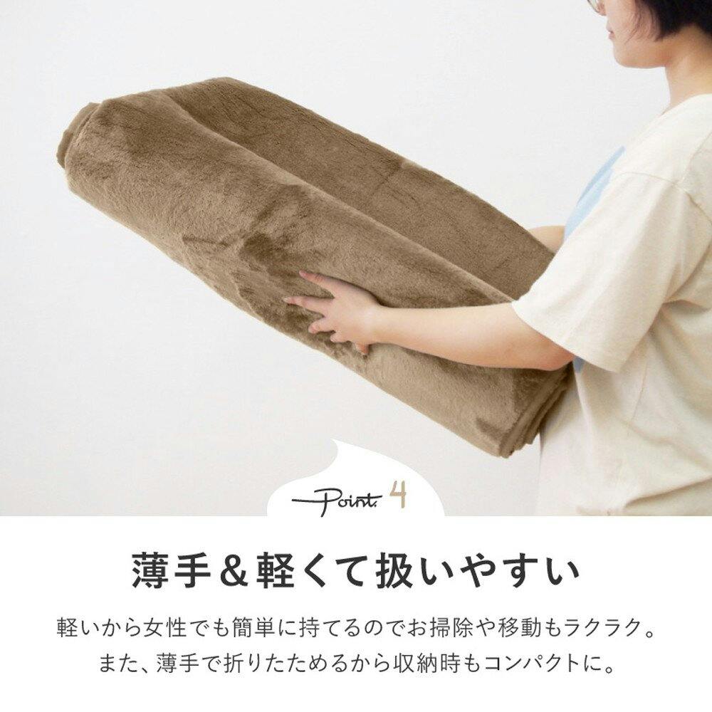 HAGIHARA メレンゲタッチの洗えるコンパクトラグ 楕円形 160×220