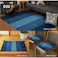 HAGIHARA ギャッベ ラグ GABBEH D19 40×120 キッチンマット 4955872777092 270034580【別送品】