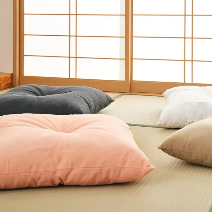 HAGIHARA 綿のふっくら座布団 ロング 60×120 アイボリー 4955872957166 270099321【別送品】