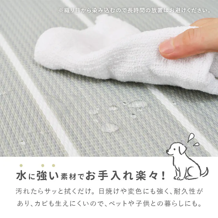 い草風置き畳 コトリナ 約82×82×2.5cm グレー 水拭き可能 滑り止め クッション性 HAGIHARA 160901501【別送品】