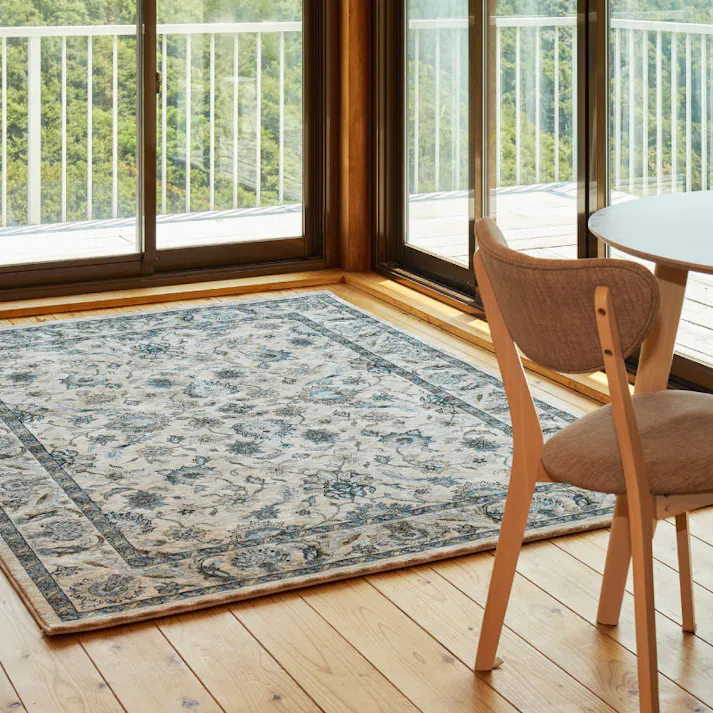 ウィルトンラグ ABERDEEN ラグナ 約200×250cm ベージュ 絨毯 3帖用 床暖房・ホットカーペット対応 HAGIHARA 270621201【別送品】