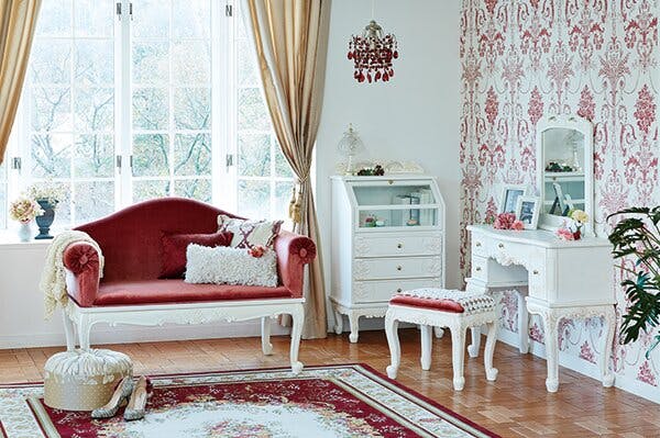 萩原スリーアイ HAGIHARA ガラスキャビネット RCC-1798AW アンティーク