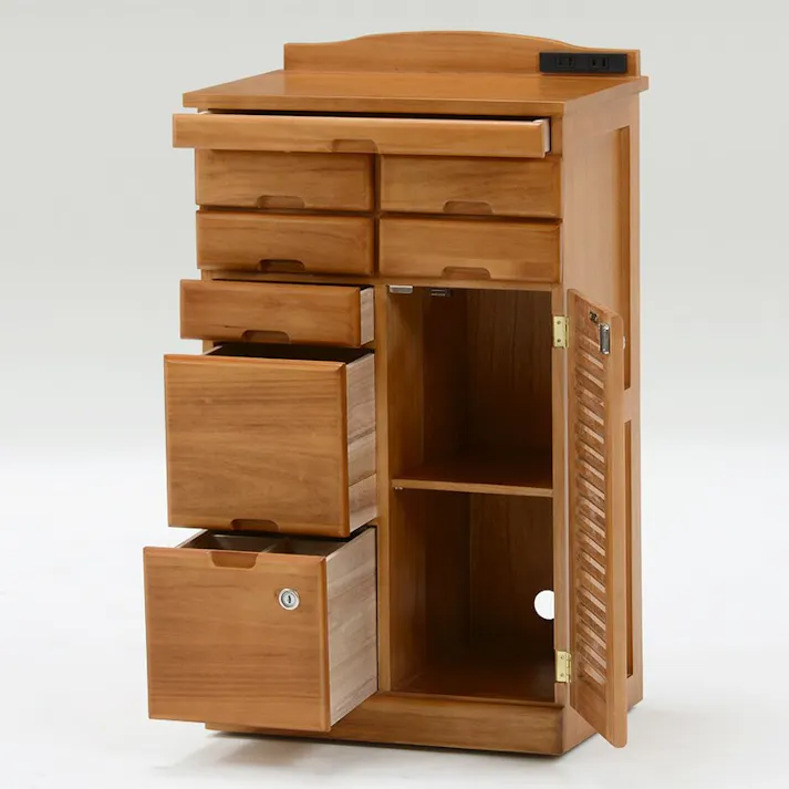 萩原スリーアイ HAGIHARA FAX台 MFX-8207LBR ライトブラウン 幅48cm 4934257205344【別送品】