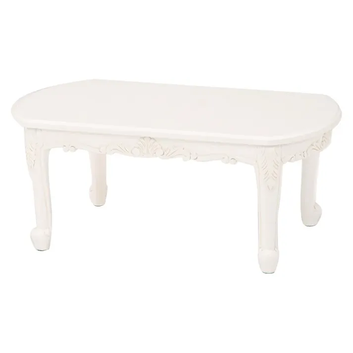 萩原スリーアイ HAGIHARA テーブル RT-1230AW アンティークホワイト 幅90cm 4934257205375【別送品】