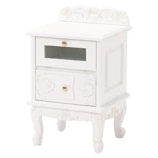 萩原スリーアイ HAGIHARA サイドチェスト RCH-1231AW アンティークホワイト 4934257205382【別送品】