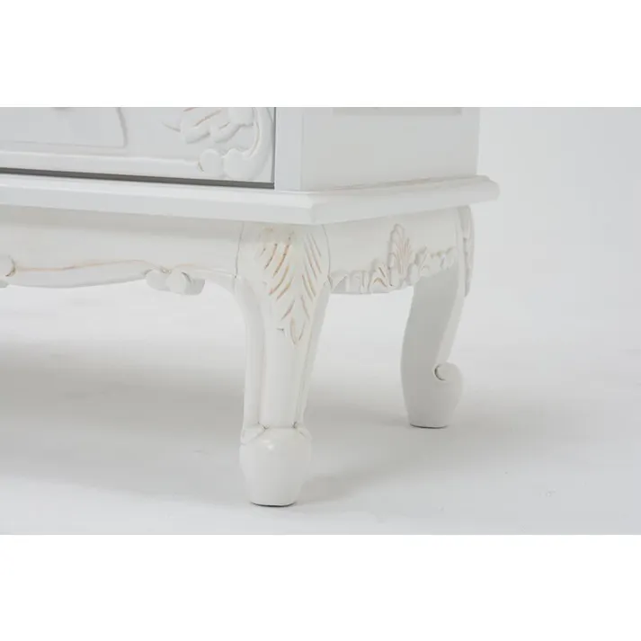 萩原スリーアイ HAGIHARA サイドチェスト RCH-1231AW アンティークホワイト 4934257205382【別送品】