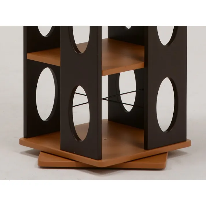 萩原スリーアイ HAGIHARA 回転ラック MUD-7180BR ナチュラル/ブラウン 高さ120cm 4934257209625【別送品】