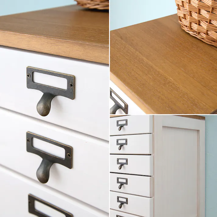 萩原スリーアイ HAGIHARA チェスト MCH-6160BR ブラウン 高さ62cm 4934257224741【別送品】