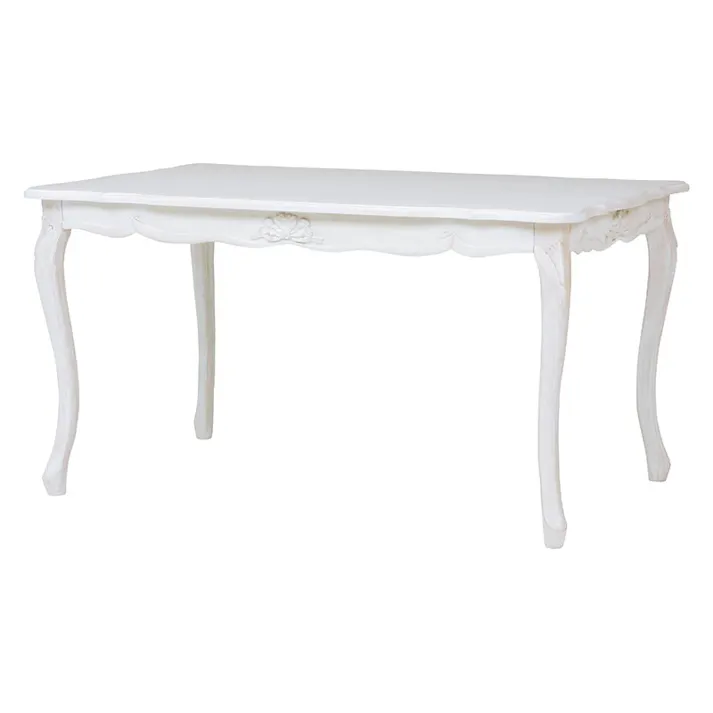 萩原スリーアイ HAGIHARA ダイニングテーブル RKT-1692AW アンティークホワイト ※テーブルのみ 幅135cm 4934257233545【別送品】