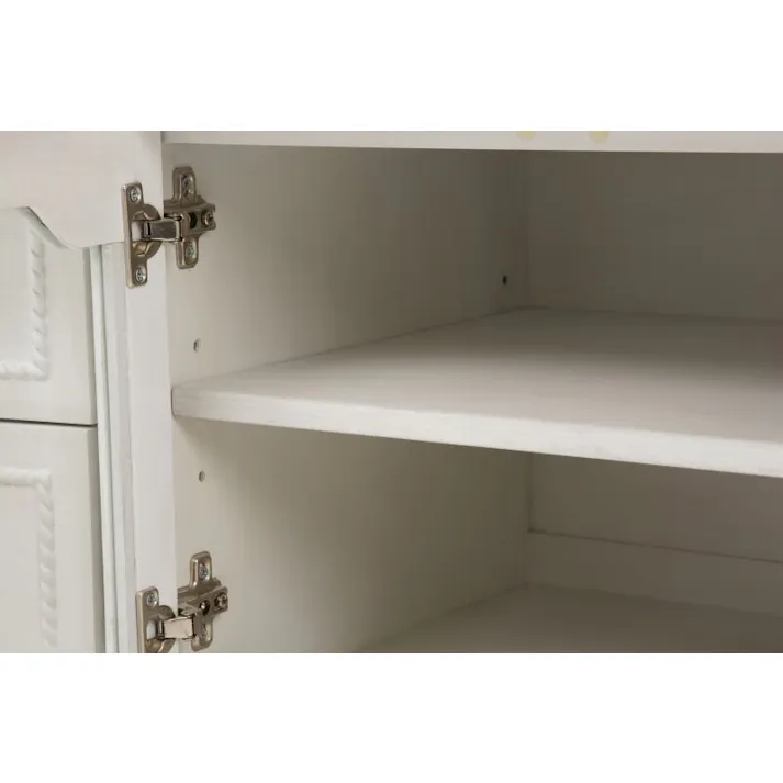 萩原スリーアイ HAGIHARA リビングボード RTV-1363AW アンティークホワイト 幅120cm 4934257233781【別送品】