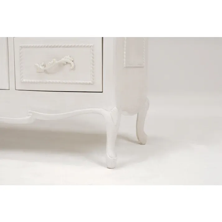 萩原スリーアイ HAGIHARA リビングボード RTV-1363AW アンティークホワイト 幅120cm 4934257233781【別送品】