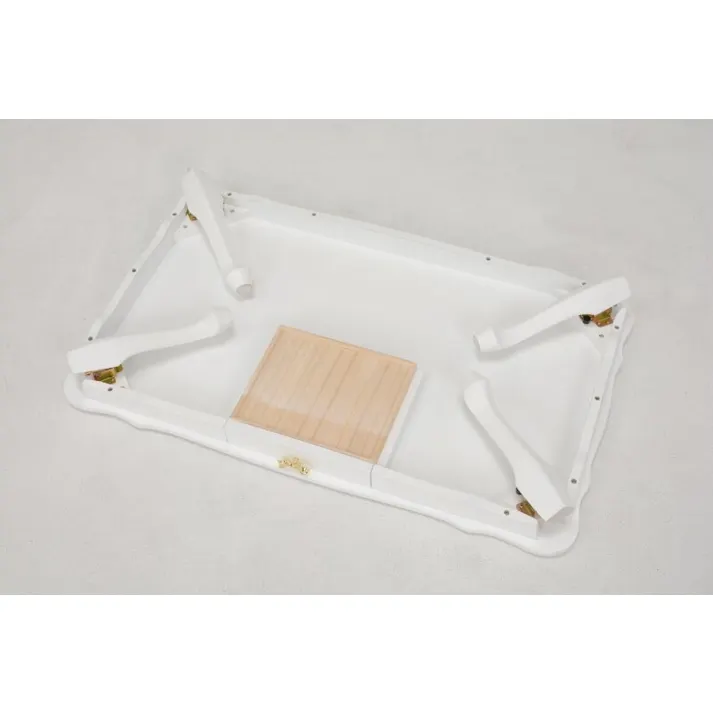 萩原スリーアイ HAGIHARA 折れ脚テーブル MT-6041WH ホワイト 幅100cm リボン取っ手 4934257234733【別送品】