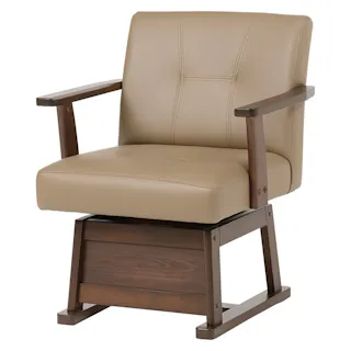 萩原スリーアイ HAGIHARA 回転チェア KC-7589DBR ダークブラウン 4934257235228【別送品】