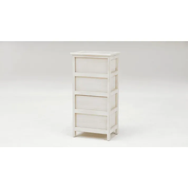 萩原スリーアイ HAGIHARA チェスト MCH-5374AW アンティークホワイト 高さ70cm 4934257238564【別送品】