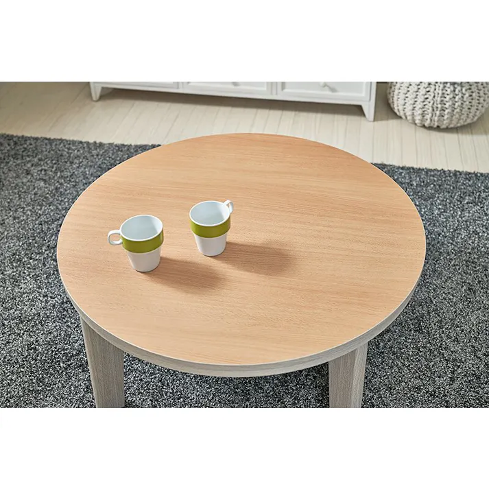 萩原スリーアイ HAGIHARA カジュアルコタツ アベルSE80丸WH ホワイト φ80 円形 ※テーブルのみ 4934257244367【別送品】