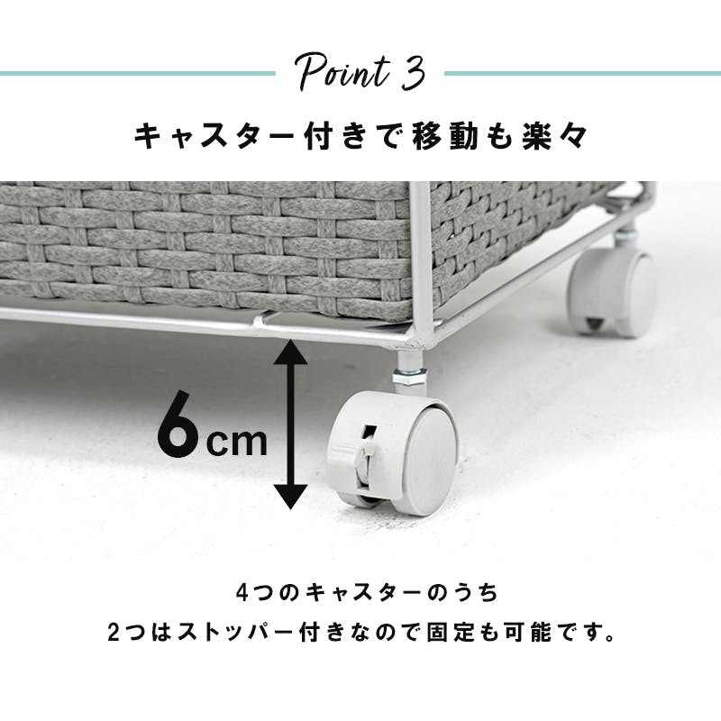 萩原スリーアイ HAGIHARA ランドリー RAN-2410WH ホワイト 幅