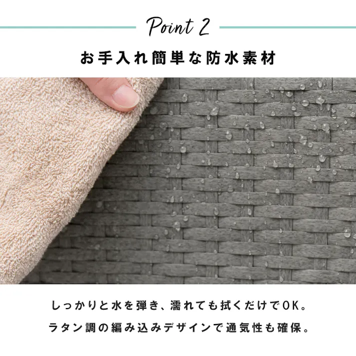 萩原スリーアイ HAGIHARA ランドリー RAN-2412WH ホワイト 幅50.5cm 引出4杯 4934257248037【別送品】