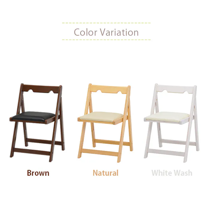 萩原スリーアイ HAGIHARA 折りたたみチェアー VC-7371WS ホワイトウォッシュ 4934257248655【別送品】