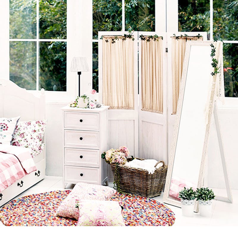 ★みくちぃ★アンティークスタイル ホワイト パーテーション ☆みくちぃ☆アンティークスタイル ホワイト パーテーション