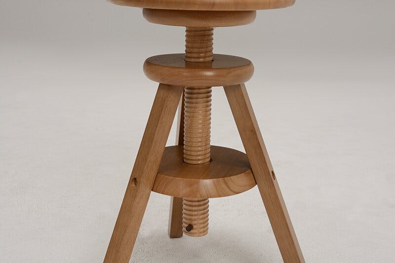 萩原スリーアイ HAGIHARA 回転スツール VH-7960LBR ライト