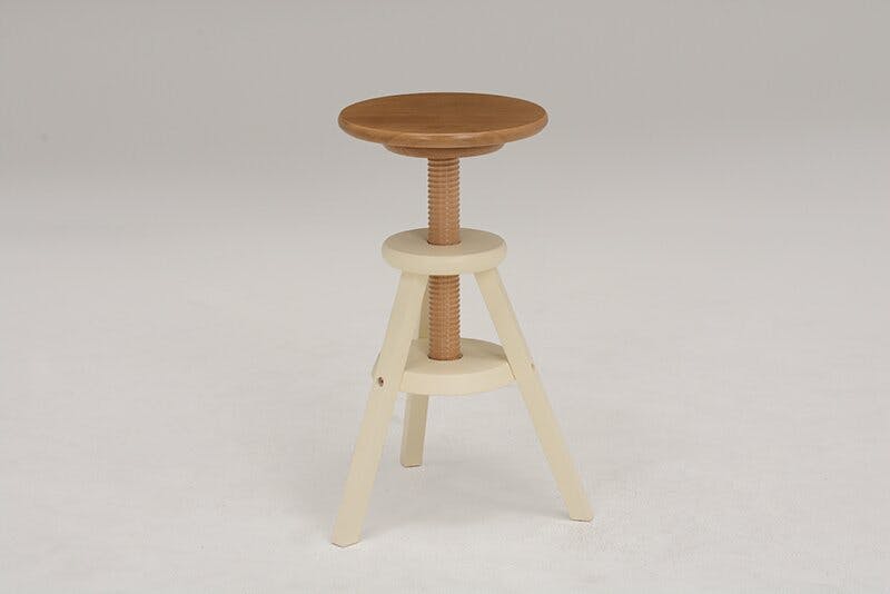 スツール H ⭐︎送料込み⭐︎ 萩原スリーアイ HAGIHARA 回転スツール VH-7960NW ナチュラル