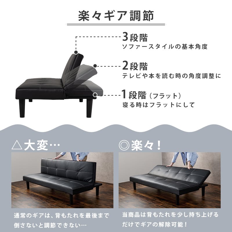 ✅ソファベッド✅送料設置無料 萩原スリーアイ HAGIHARA ソファーベッド ロマンP-BKW 配送方法