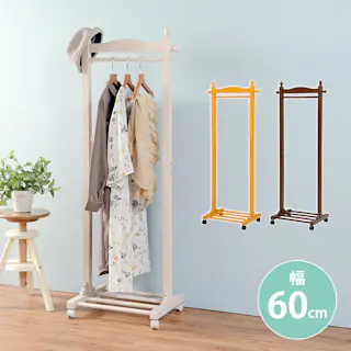 萩原スリーアイ HAGIHARA ハンガーラック VR-7237NA ナチュラル 幅60cm 4934257268295【別送品】