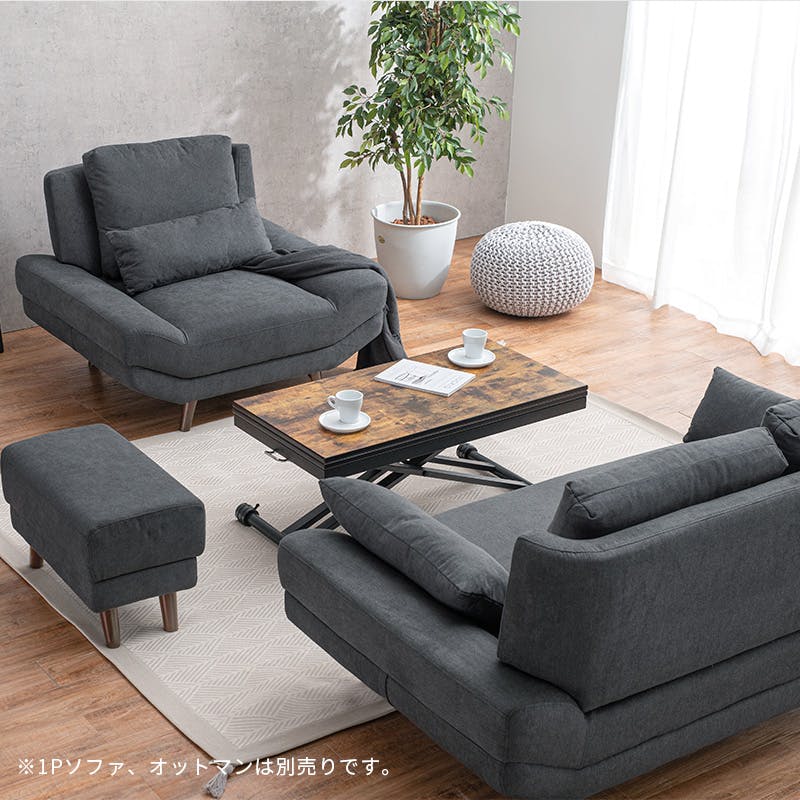 萩原スリーアイ HAGIHARA ソファ ブライト2P-DBR ダークブラウン 二人