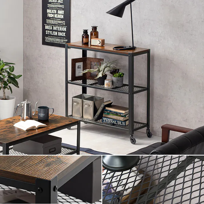 萩原スリーアイ HAGIHARA ラック KR-3767 幅80cm 4934257272278【別送品】