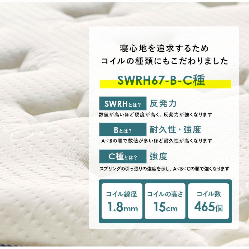 萩原スリーアイ HAGIHARA ポケットコイルマットレスベッド KMB