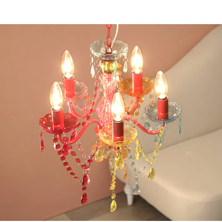 萩原スリーアイ HAGIHARA シャンデリア5灯 NL-8605CL クリア 4934257274197【別送品】