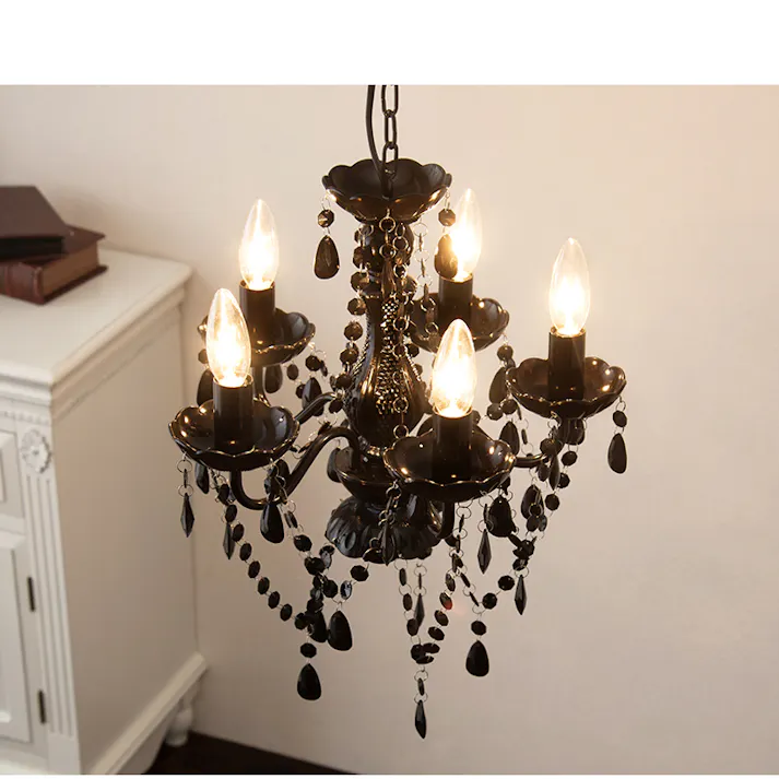 萩原スリーアイ HAGIHARA シャンデリア5灯 NL-8605CL クリア 4934257274197【別送品】