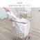 萩原スリーアイ HAGIHARA 2段ランドリーラック(丸型) KR-3972DBR ダークブラウン 高さ108cm 丸角型バスケット2個 4934257277563【別送品】