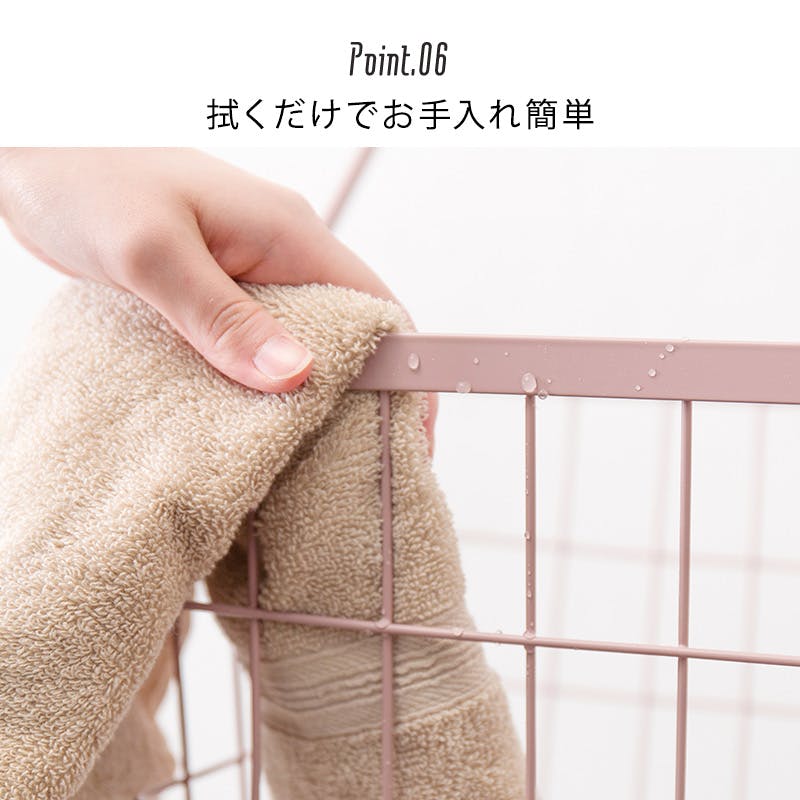 萩原スリーアイ HAGIHARA 3段ランドリーラック(丸型) KR-3973GY グレー