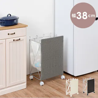 萩原スリーアイ HAGIHARA 分別ごみ箱ラック RUD-2423GY グレー 幅38cm 4934257278331【別送品】