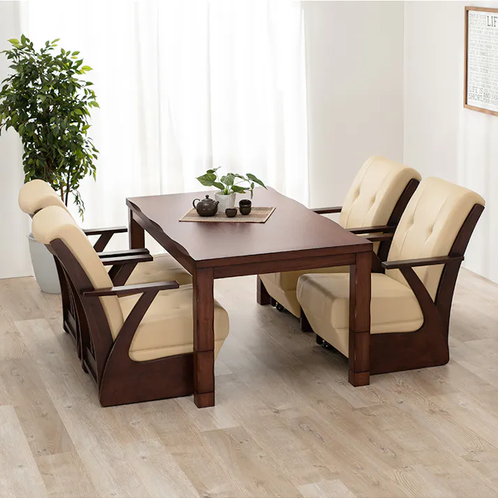 萩原スリーアイ HAGIHARA ダイニングコタツ 山城150 幅150cm コタツテーブル本体のみ 4934257284783【別送品】