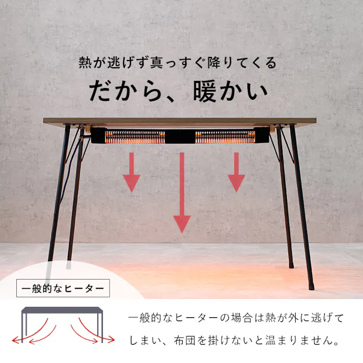 萩原スリーアイ HAGIHARA ダイニングコタツ アルクDK 布団レスコタツ ※テーブルのみ 4934257285575【別送品】