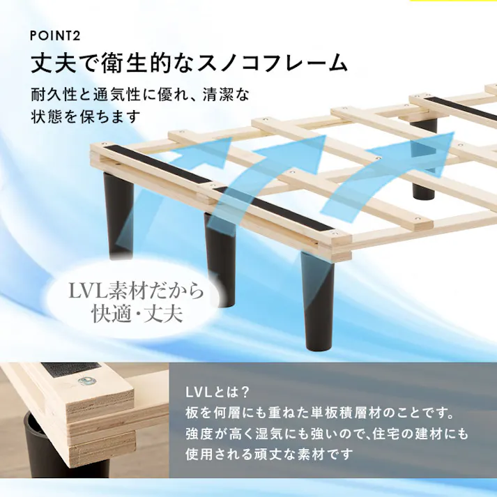 萩原スリーアイ HAGIHARA ボンネルコイルマットレスベッド KMB-3105SD-BK ブラック セミダブルサイズ 4934257286367【別送品】