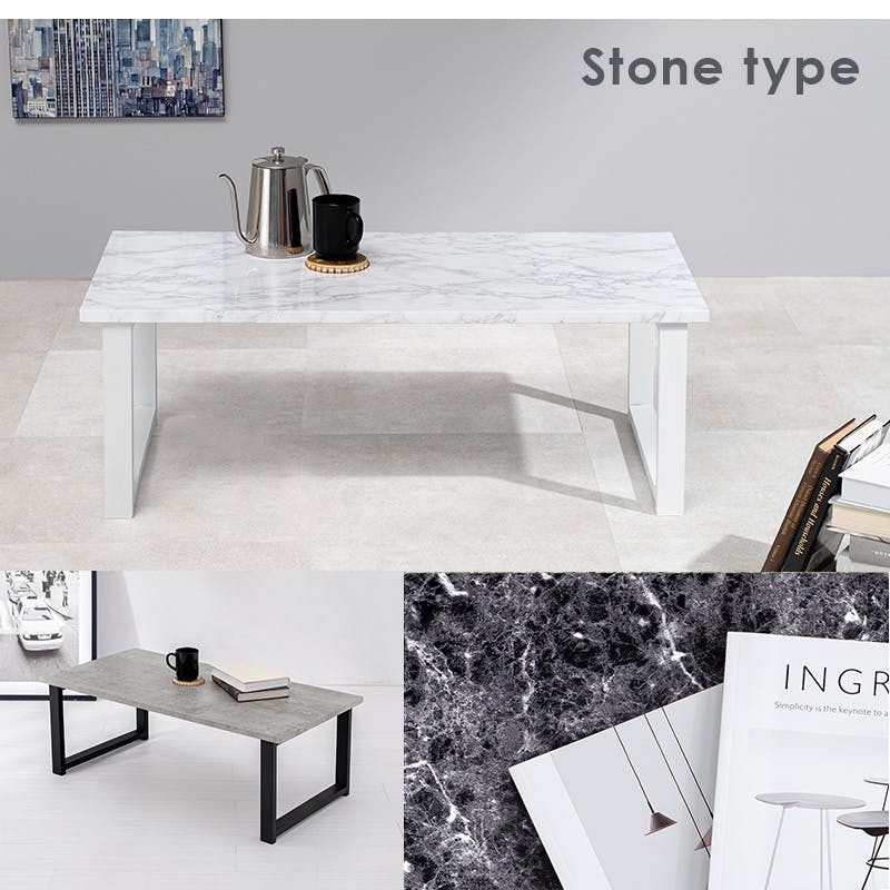 萩原スリーアイ HAGIHARA フリーテーブル LT-4394MWH マーブルホワイト