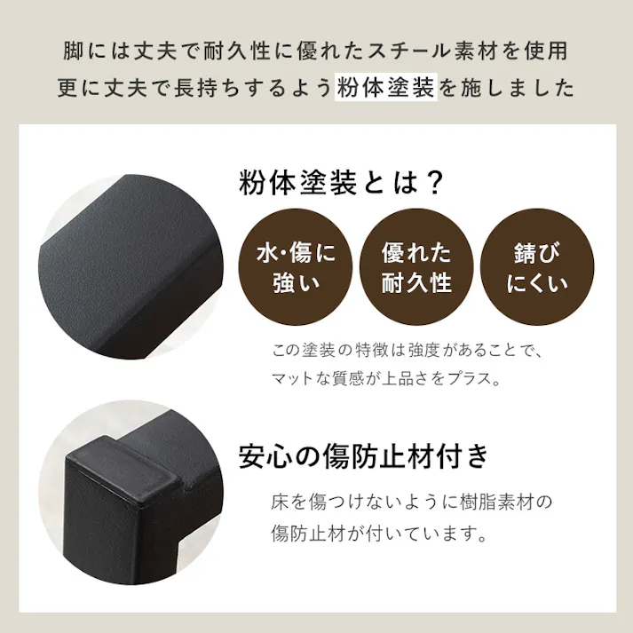 萩原スリーアイ HAGIHARA 折れ脚テーブル LT-4397LBR ライトブラウン 棚無・台形脚 4934257290333【別送品】