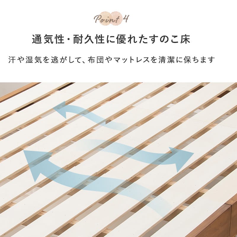 萩原スリーアイ HAGIHARA シングルミドルベッド MB-5916S-NA