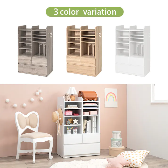 萩原スリーアイ HAGIHARA ランドセルラック RCC-1624NA ナチュラル 収納タイプ 4934257292078【別送品】