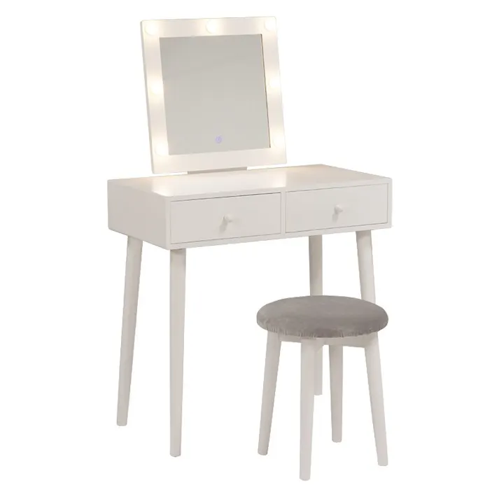 萩原スリーアイ HAGIHARA ドレッサー MD-6576WH ホワイト 正方形 4934257292399【別送品】