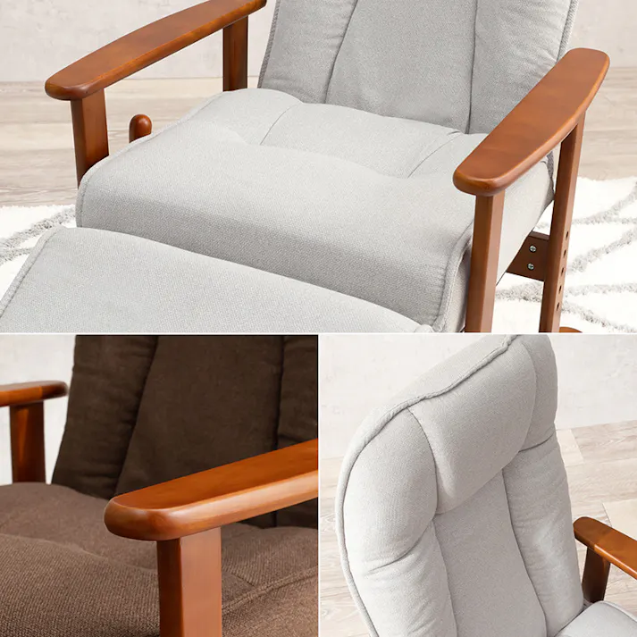 萩原スリーアイ HAGIHARA 高座椅子 LZ-4379GY グレー 4934257293280【別送品】