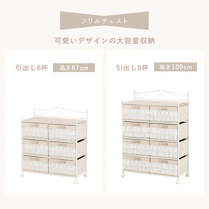 萩原スリーアイ HAGIHARA ハンガーラック KHR-3164WH ホワイト 幅75cm 引出2杯 4934257295475【別送品】