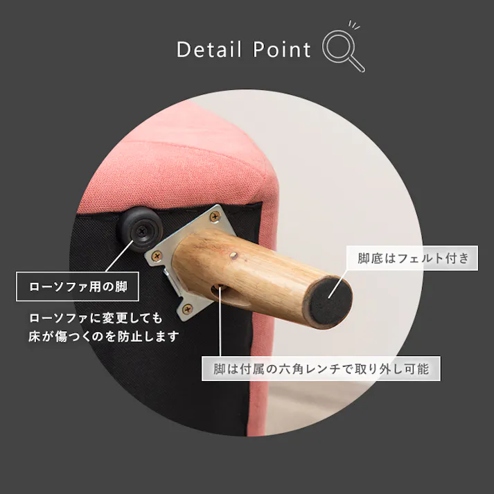 萩原スリーアイ HAGIHARA ソファ エメル1P-GY グレー 一人掛け 4934257297196【別送品】