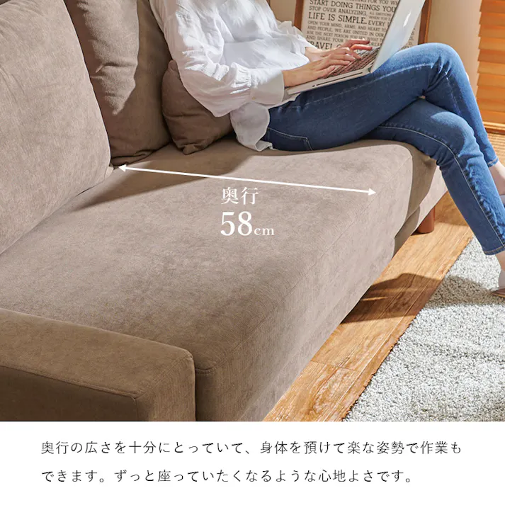 萩原スリーアイ HAGIHARA ソファ ニール3P-DGY ダークグレー 配送方法:(開梱設置) 4934257298186【別送品】