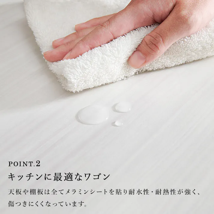 萩原スリーアイ HAGIHARA ワゴン LW-4530BR ブラウン 折畳天板無 4934257302272【別送品】